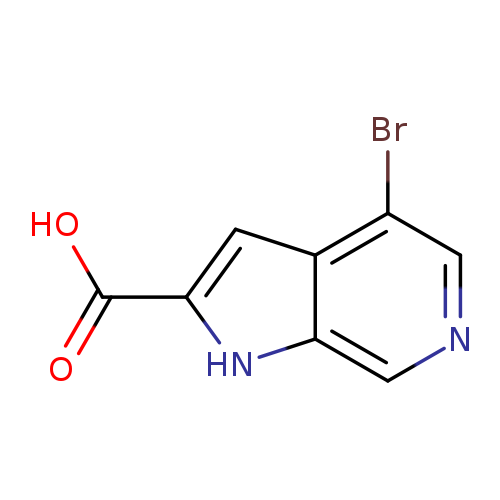 OC(=O)c1cc2c([nH]1)cncc2Br