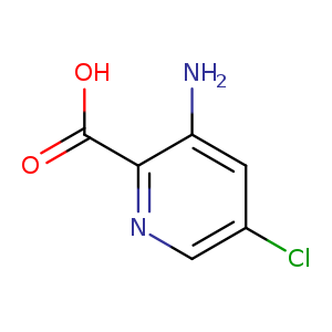 Clc1cnc(c(c1)N)C(=O)O