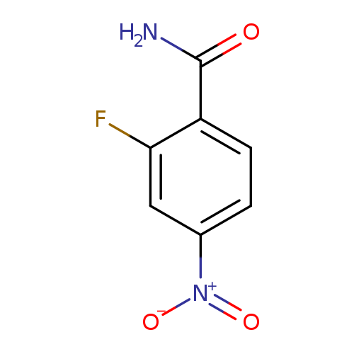 NC(=O)c1ccc(cc1F)[N+](=O)[O-]