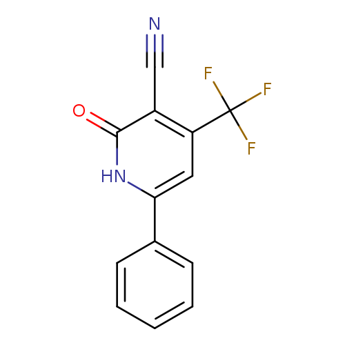 N#Cc1c(=O)[nH]c(cc1C(F)(F)F)c1ccccc1