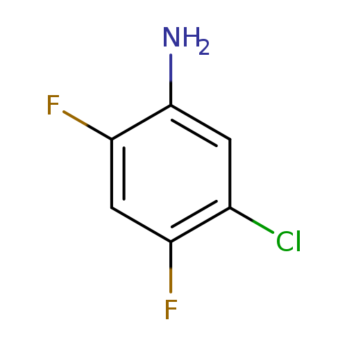 Nc1cc(Cl)c(cc1F)F