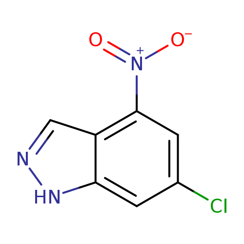 Clc1cc2[nH]ncc2c(c1)[N+](=O)[O-]