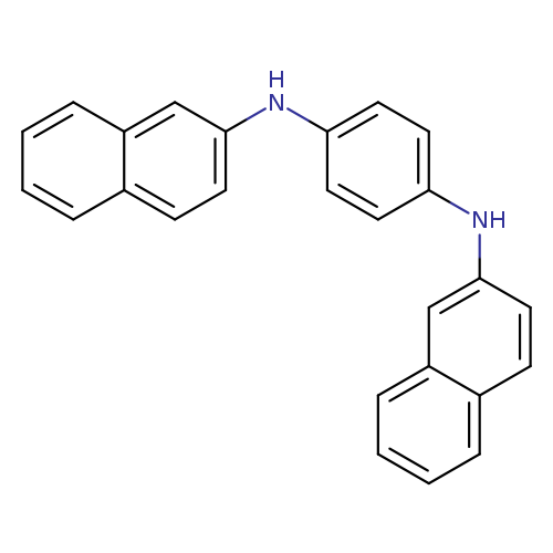 c1ccc2c(c1)cc(cc2)Nc1ccc(cc1)Nc1ccc2c(c1)cccc2