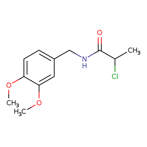 COc1cc(CNC(=O)C(Cl)C)ccc1OC