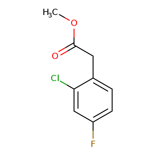 COC(=O)Cc1ccc(cc1Cl)F