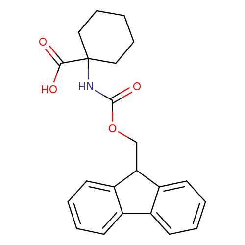 O=C(NC1(CCCCC1)C(=O)O)OCC1c2ccccc2c2c1cccc2