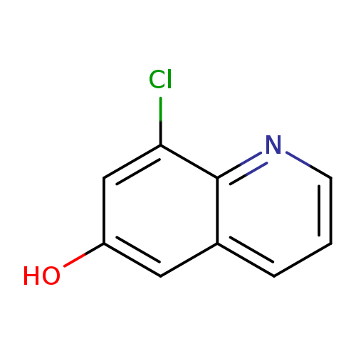 Oc1cc2cccnc2c(c1)Cl