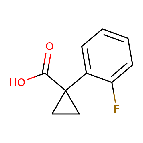 OC(=O)C1(CC1)c1ccccc1F