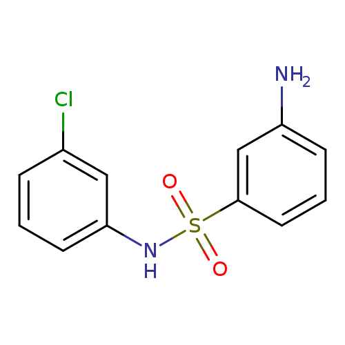 Clc1cccc(c1)NS(=O)(=O)c1cccc(c1)N
