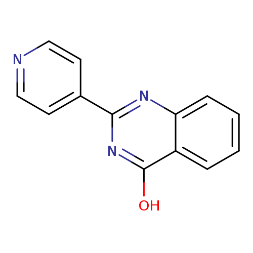 Oc1nc(nc2c1cccc2)c1ccncc1