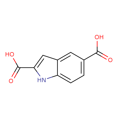 OC(=O)c1ccc2c(c1)cc([nH]2)C(=O)O