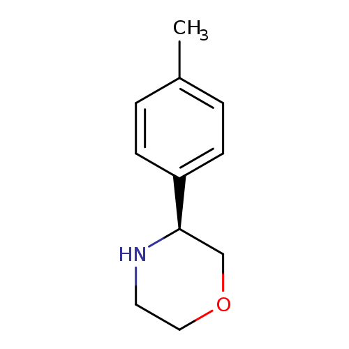 Cc1ccc(cc1)[C@@H]1NCCOC1