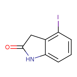 O=C1Nc2c(C1)c(I)ccc2