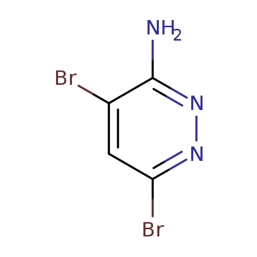 Brc1nnc(c(c1)Br)N