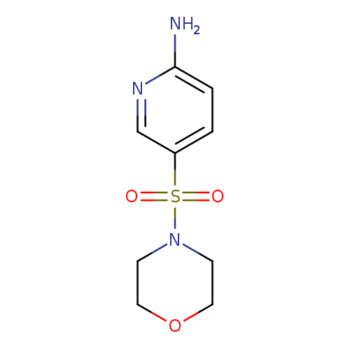 Nc1ccc(cn1)S(=O)(=O)N1CCOCC1
