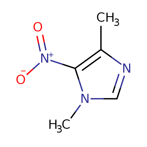 [O-][N+](=O)c1c(C)ncn1C