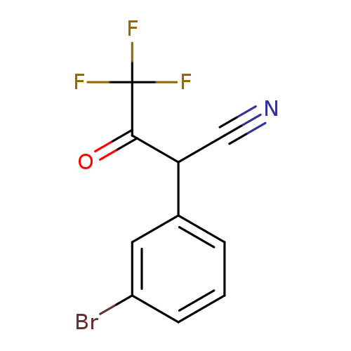 N#CC(C(=O)C(F)(F)F)c1cccc(c1)Br