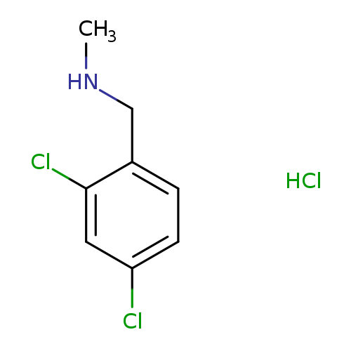 CNCc1ccc(cc1Cl)Cl.Cl