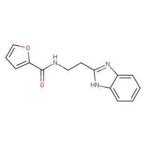O=C(c1ccco1)NCCc1nc2c([nH]1)cccc2