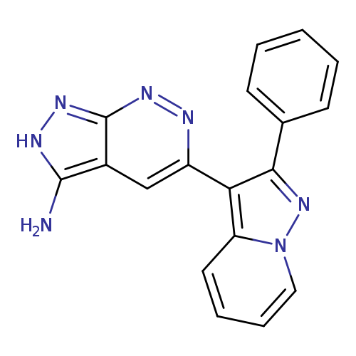 Nc1[nH]nc2c1cc(nn2)c1c(nn2c1cccc2)c1ccccc1