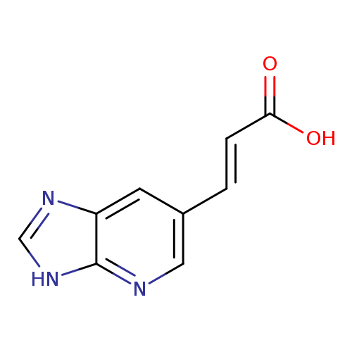 OC(=O)/C=C/c1cnc2c(c1)nc[nH]2