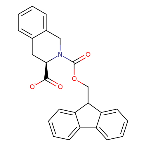 [O-]C(=O)[C@H]1Cc2ccccc2CN1C(=O)OCC1c2ccccc2c2c1cccc2