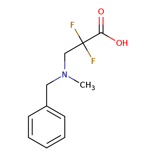 CN(Cc1ccccc1)CC(C(=O)O)(F)F