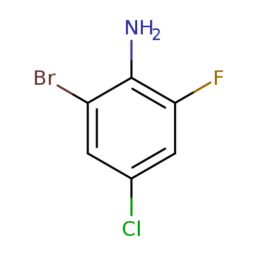 Clc1cc(F)c(c(c1)Br)N