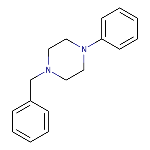 c1ccc(cc1)CN1CCN(CC1)c1ccccc1
