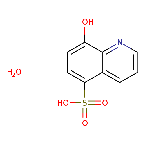 Oc1ccc(c2c1nccc2)S(=O)(=O)O.O