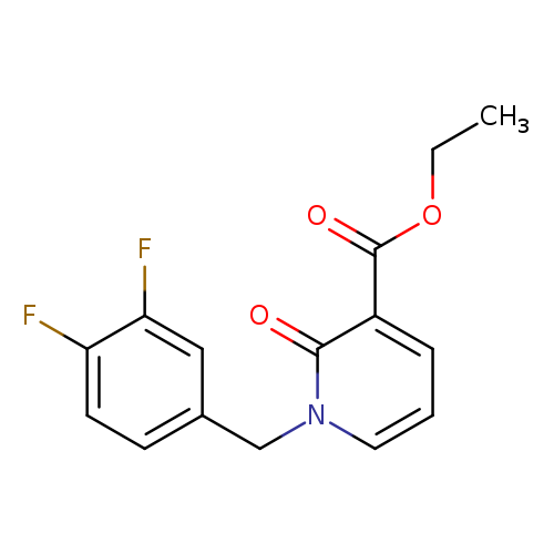 CCOC(=O)c1cccn(c1=O)Cc1ccc(c(c1)F)F