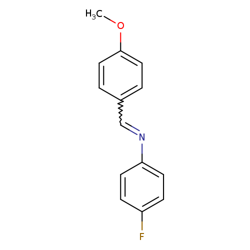 COc1ccc(cc1)C=Nc1ccc(cc1)F