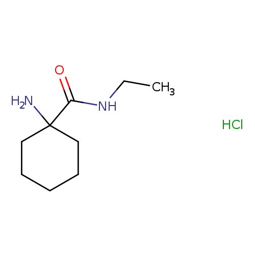 CCNC(=O)C1(N)CCCCC1.Cl