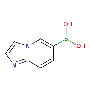OB(c1ccc2n(c1)ccn2)O
