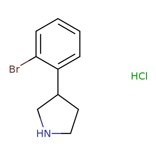 Brc1ccccc1C1CNCC1.Cl