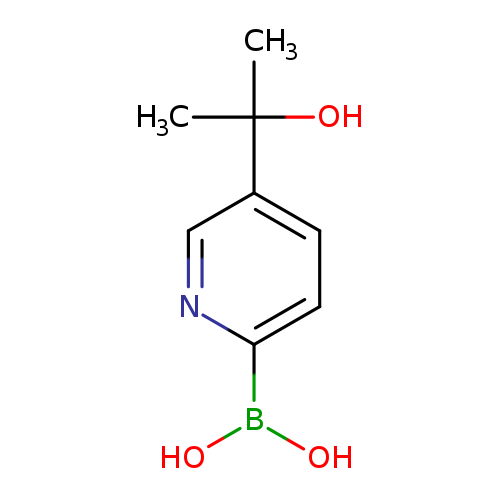 OB(c1ccc(cn1)C(O)(C)C)O