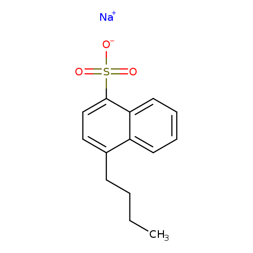 CCCCc1ccc(c2c1cccc2)S(=O)(=O)[O-].[Na+]