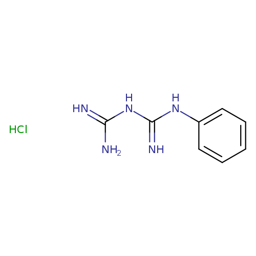N=C(Nc1ccccc1)NC(=N)N.Cl