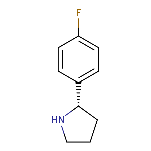 Fc1ccc(cc1)[C@@H]1CCCN1