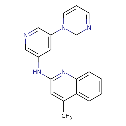 Cc1cc(Nc2cncc(c2)N2CN=CC=C2)nc2c1cccc2
