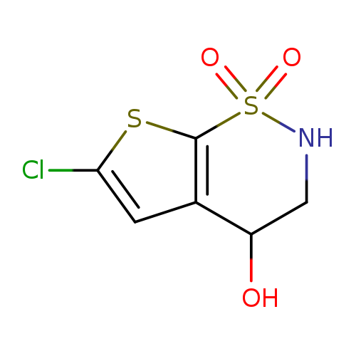 Clc1cc2c(s1)S(=O)(=O)NCC2O