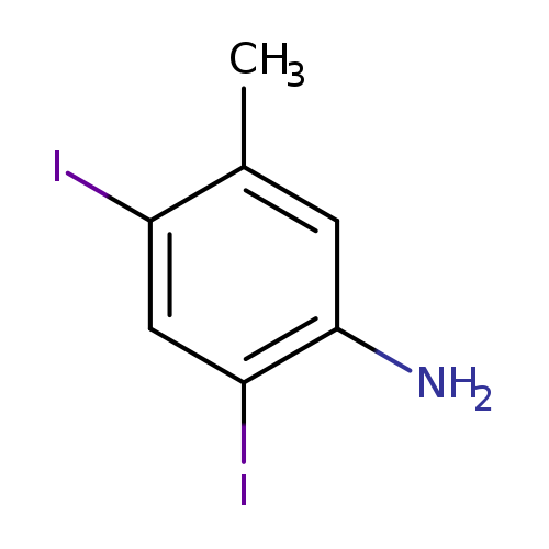 Cc1cc(N)c(cc1I)I