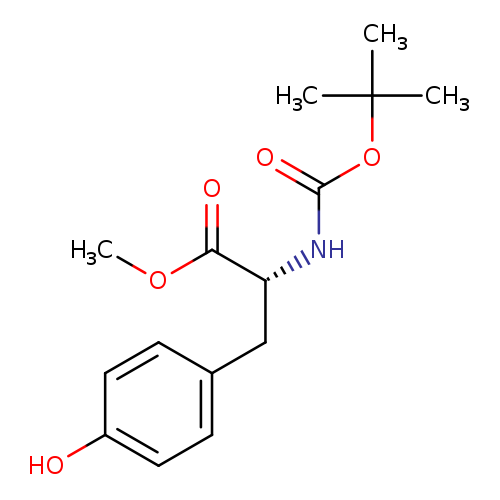 COC(=O)[C@@H](Cc1ccc(cc1)O)NC(=O)OC(C)(C)C