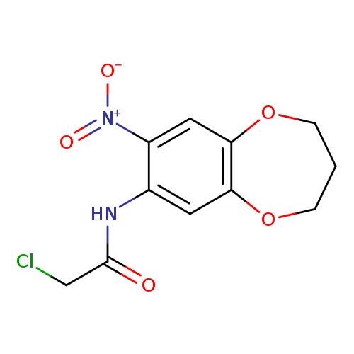 ClCC(=O)Nc1cc2OCCCOc2cc1[N+](=O)[O-]