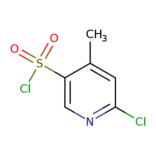 Clc1ncc(c(c1)C)S(=O)(=O)Cl