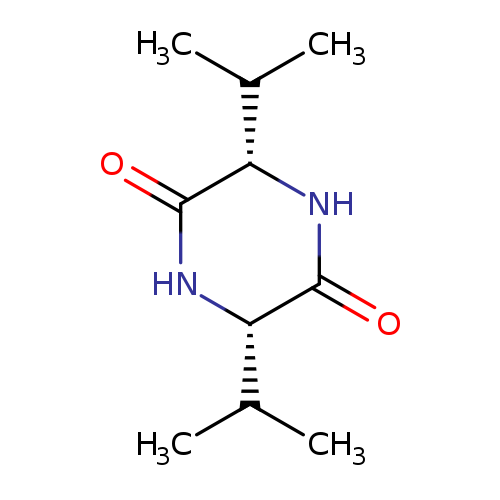 CC([C@@H]1NC(=O)[C@@H](NC1=O)C(C)C)C