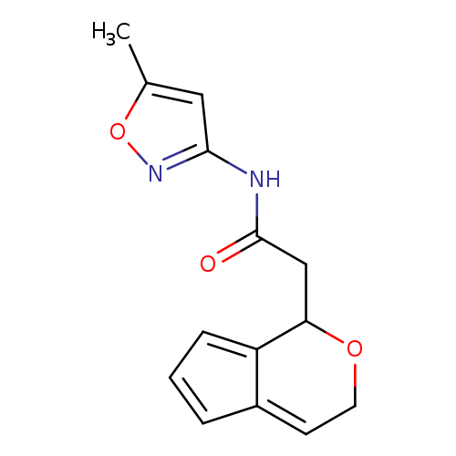 O=C(CC1OCC=C2C1=CC=C2)Nc1noc(c1)C