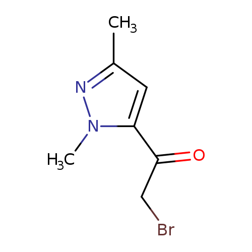 Cn1nc(cc1C(=O)CBr)C