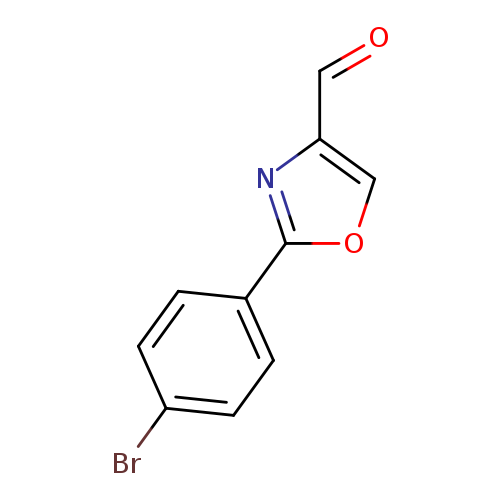 O=Cc1coc(n1)c1ccc(cc1)Br