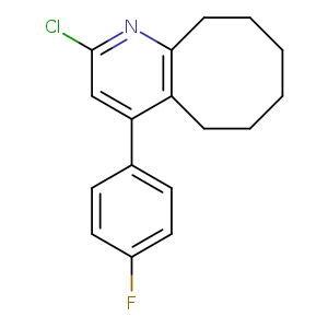 Clc1nc2CCCCCCc2c(c1)c1ccc(cc1)F